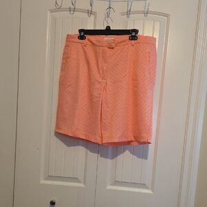 Lady Hagen Orange Geometric Shorts